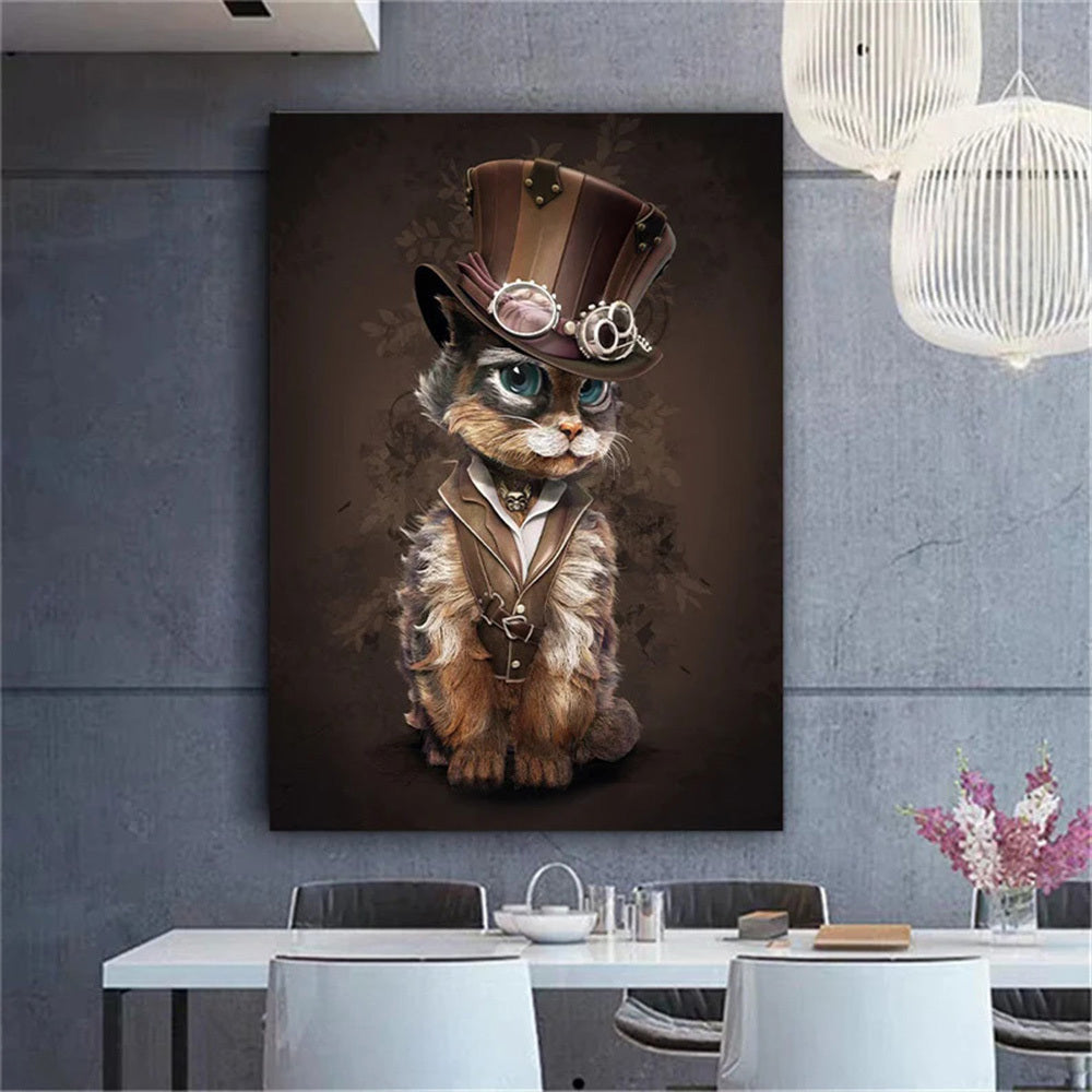 Fancy Cat Wall Poster