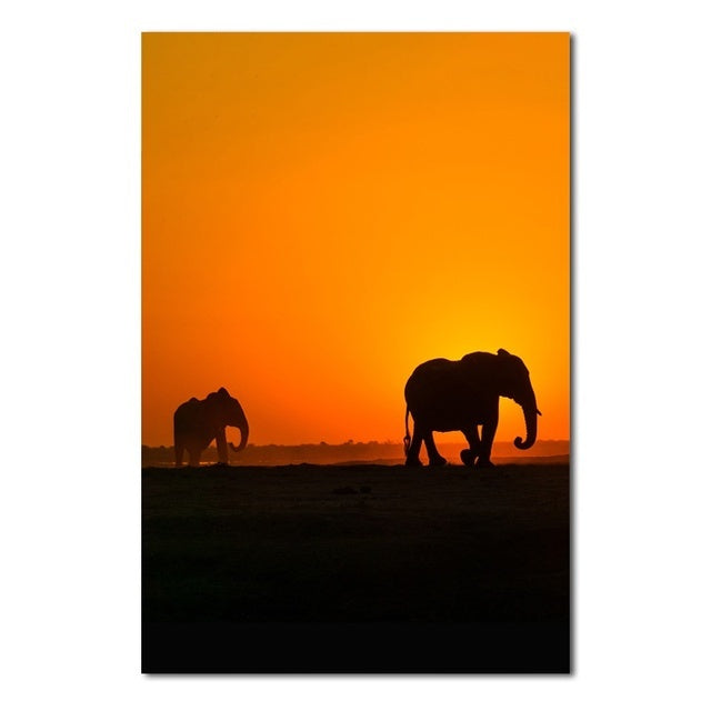 Elephants Wall Poster