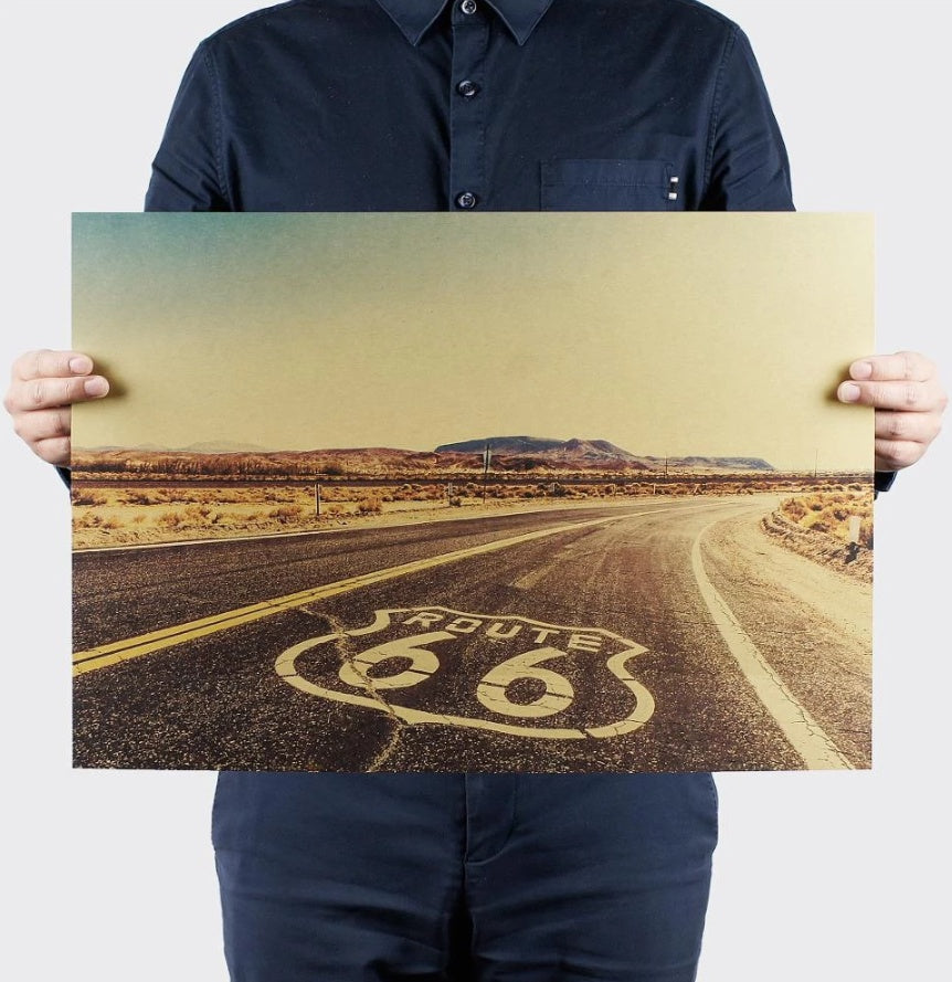 Retro Kraft Paper Poster