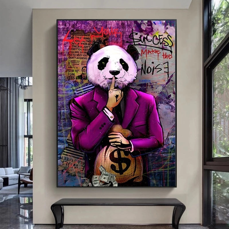 Joker vibe Panda Wall Poster