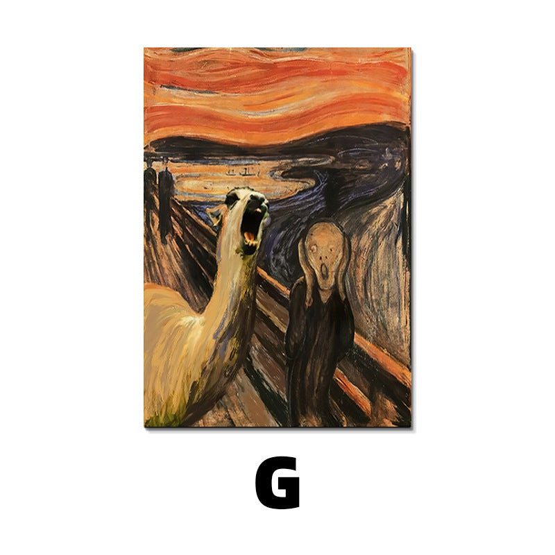 Animal The Scream Wall Art