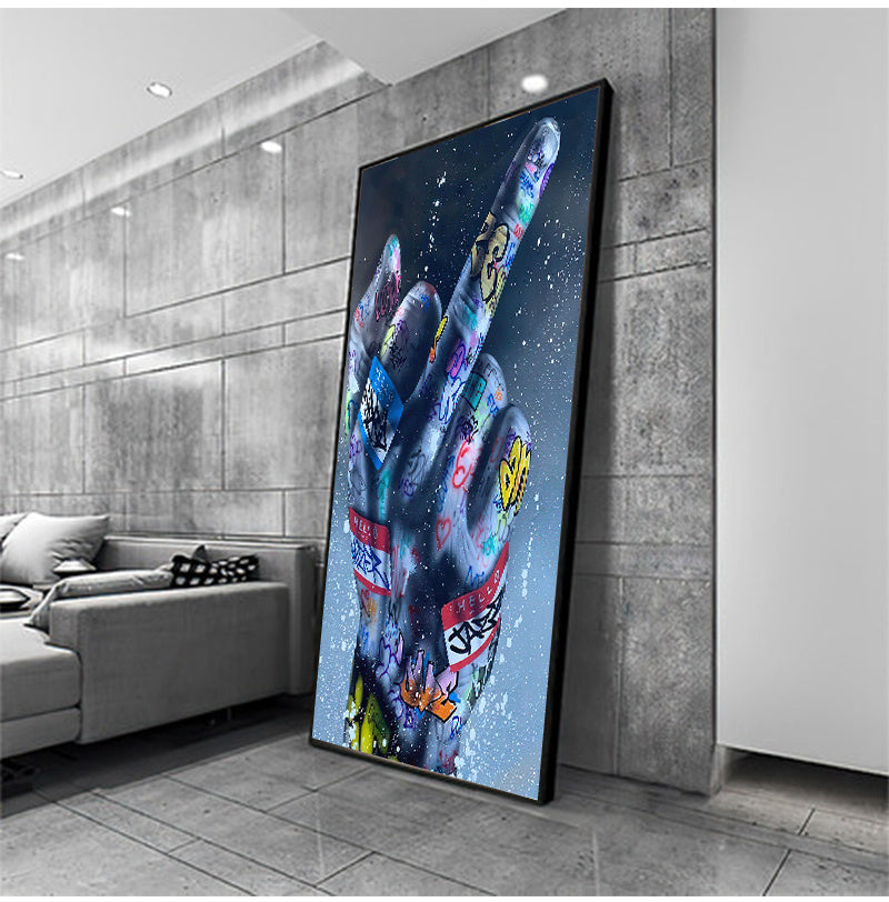 Graffiti Finger Poster