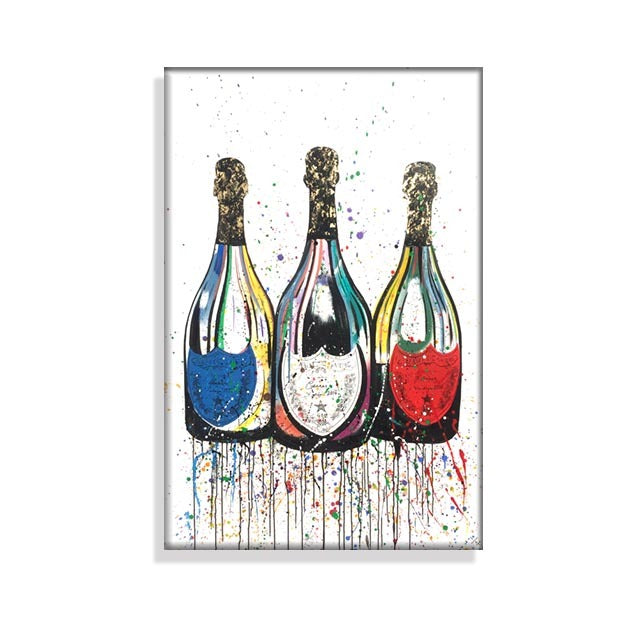 Champagne Bottle Wall Posters