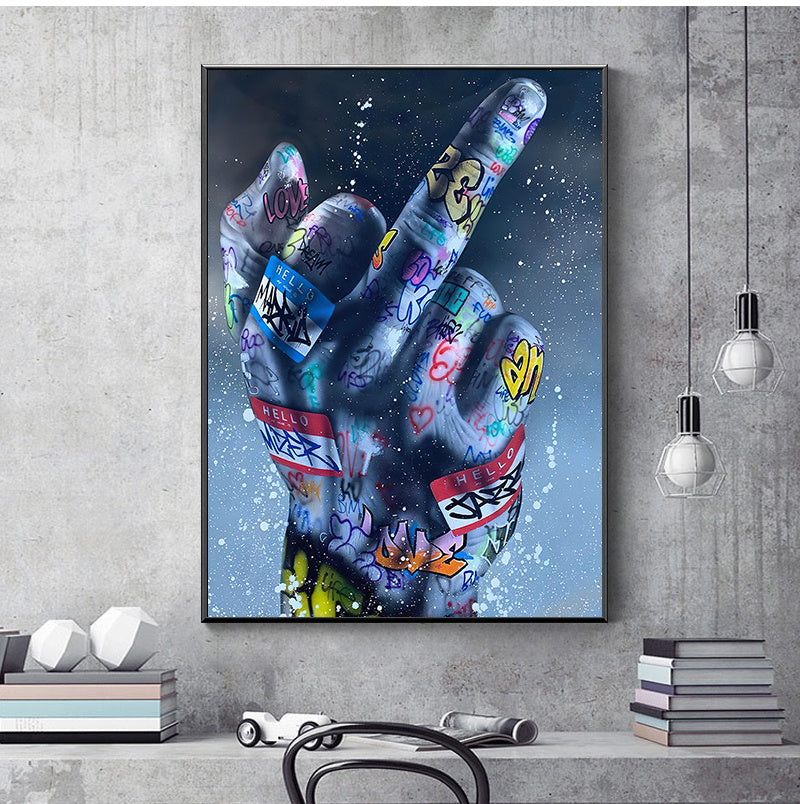 Graffiti Finger Poster