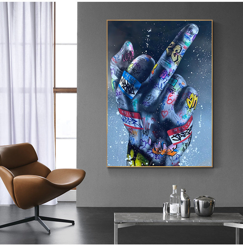 Graffiti Finger Poster