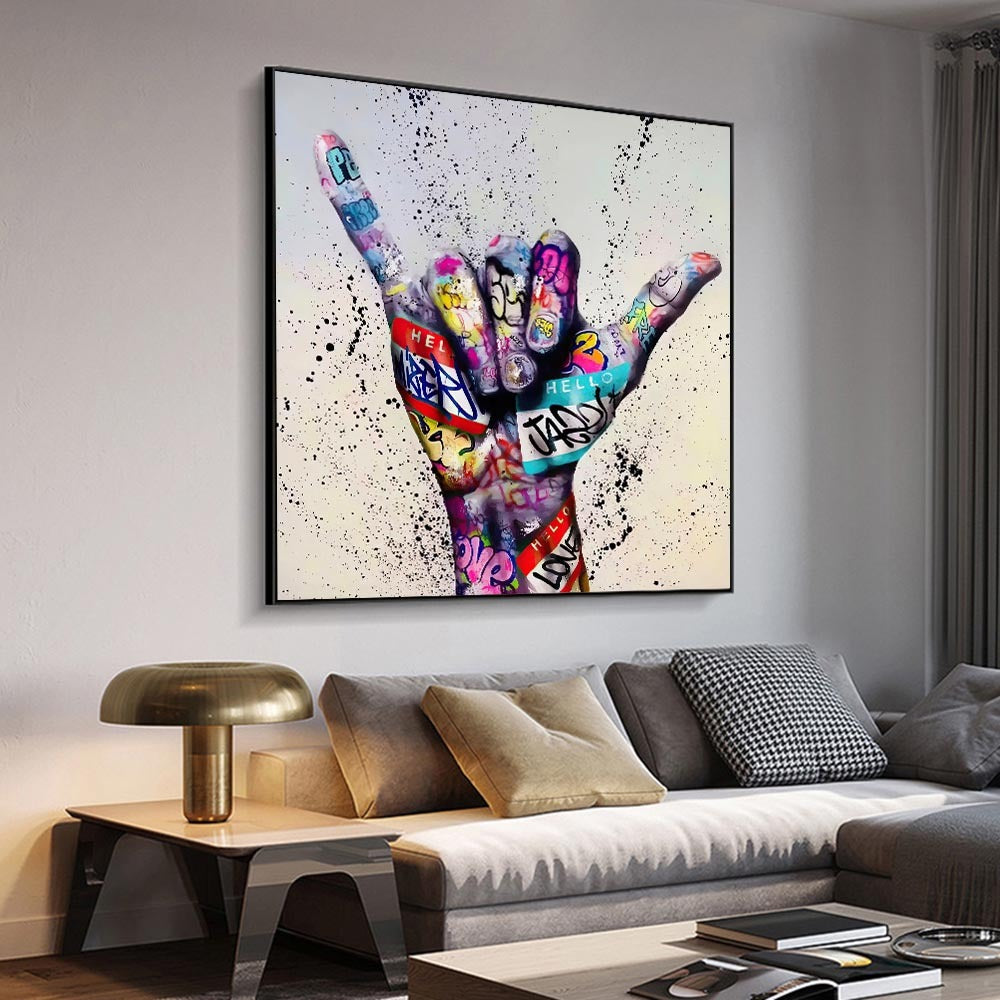 Graffiti Hang Loose Wall Poster