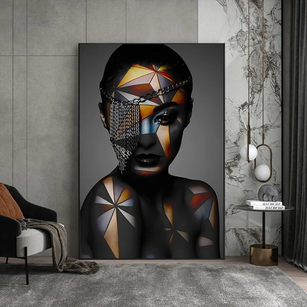 Geometric Woman Wall Poster