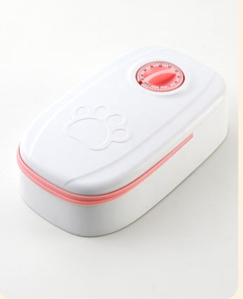 Gravity Pet Feeder & Water Dispenser in pink