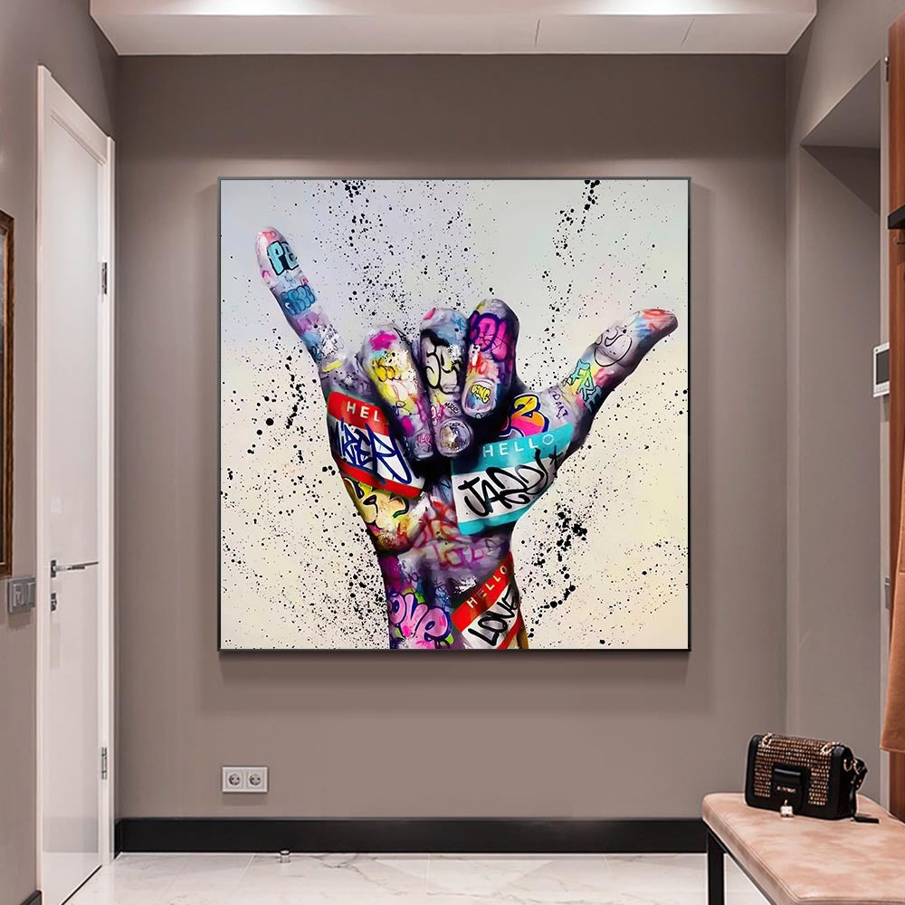 Graffiti Hang Loose Wall Poster