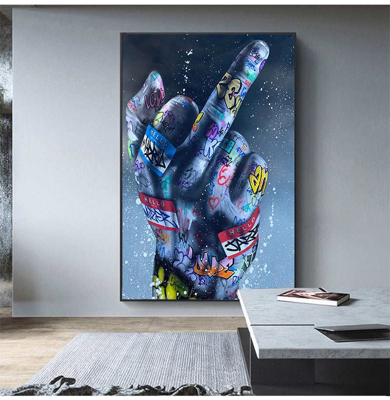 Graffiti Finger Poster