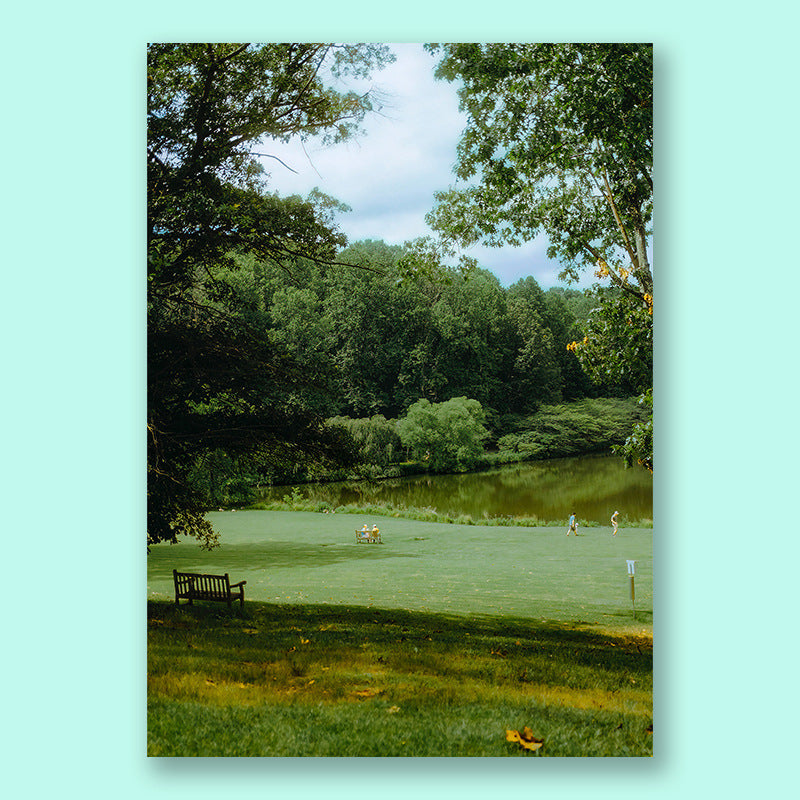 Green Style Nordic Landscape Poster