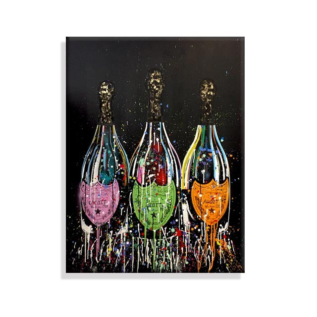 Champagne Bottle Wall Posters