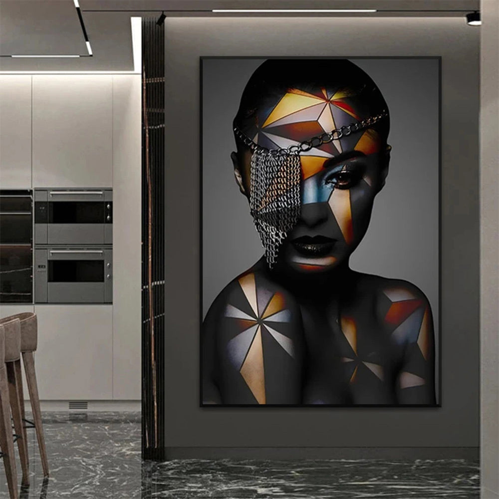 Geometric Woman Wall Poster