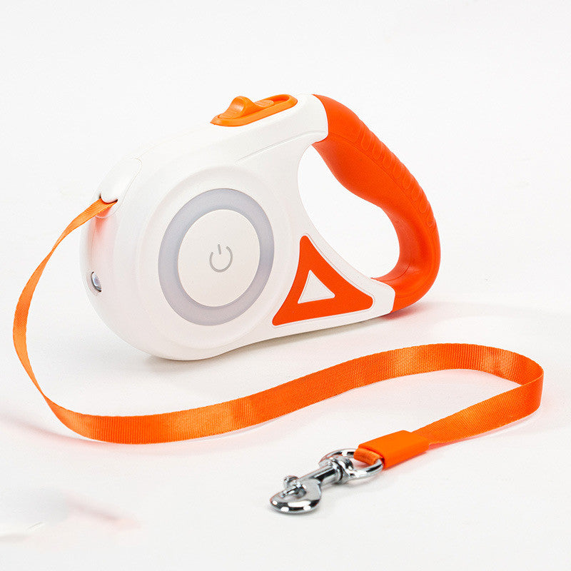 Retractable Dog Leash in orange