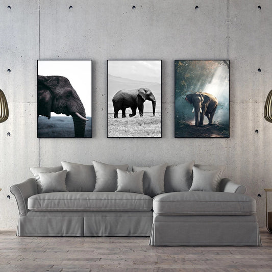 Elephants Wall Poster