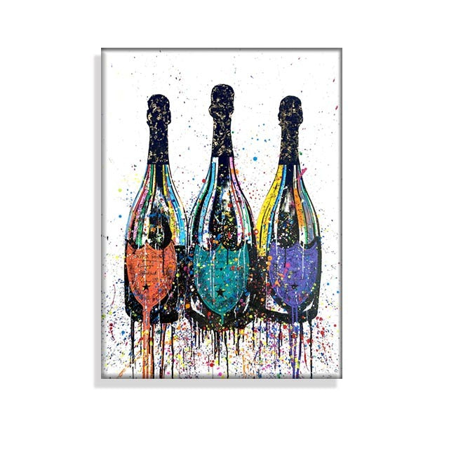 Champagne Bottle Wall Posters