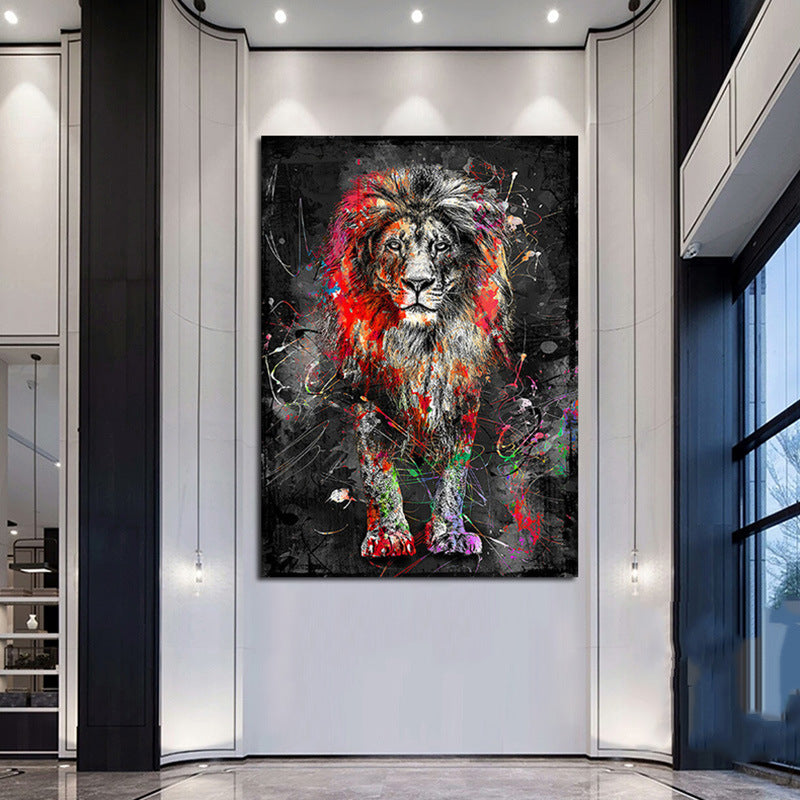 Graffiti Lion Poster