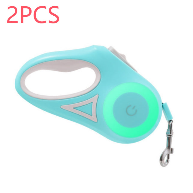 Retractable Dog Leash in green