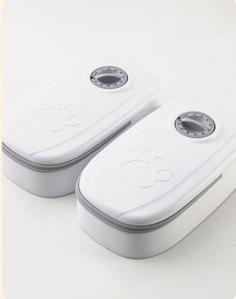 Gravity Pet Feeder & Water Dispenser in grey