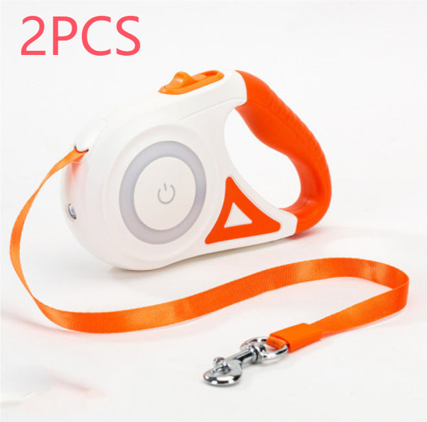 Retractable Dog Leash in orange