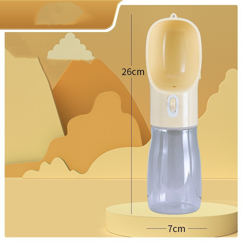Portable Pet Water Bottle in yellow