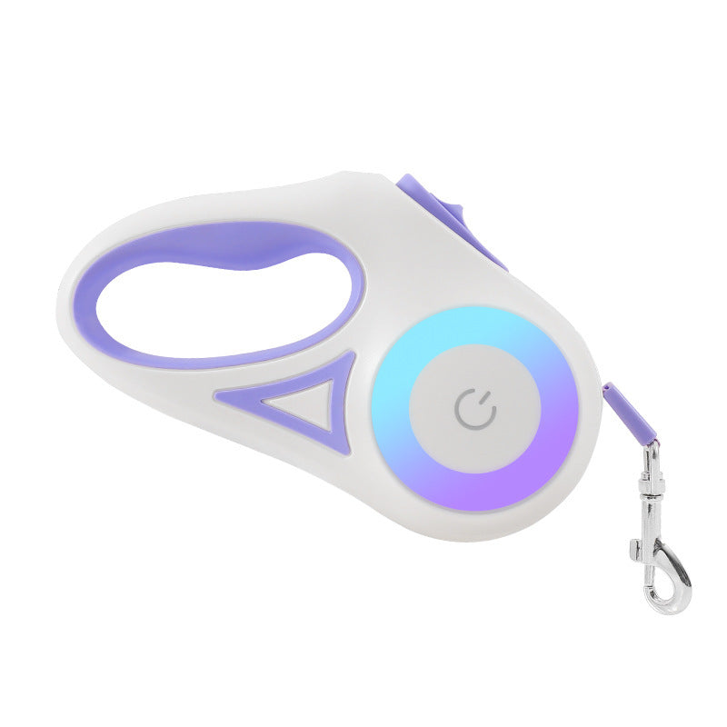 Retractable Dog Leash in purple