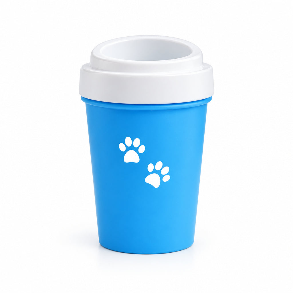 Silicone Paw Cleaner Cup in blue