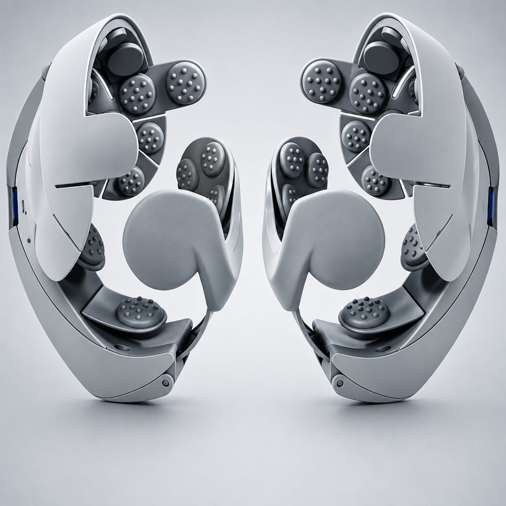Vibrating Head Massager massage nodes close-up