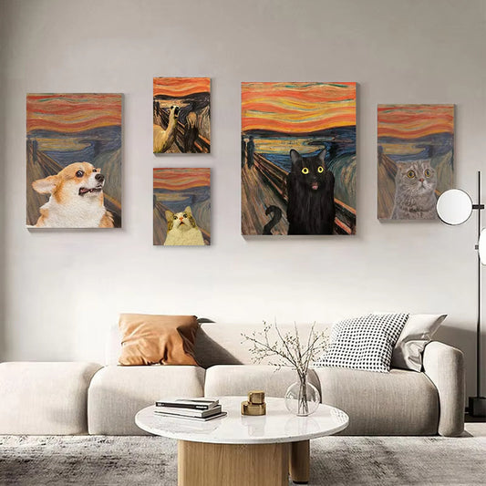 Animal The Scream Wall Art