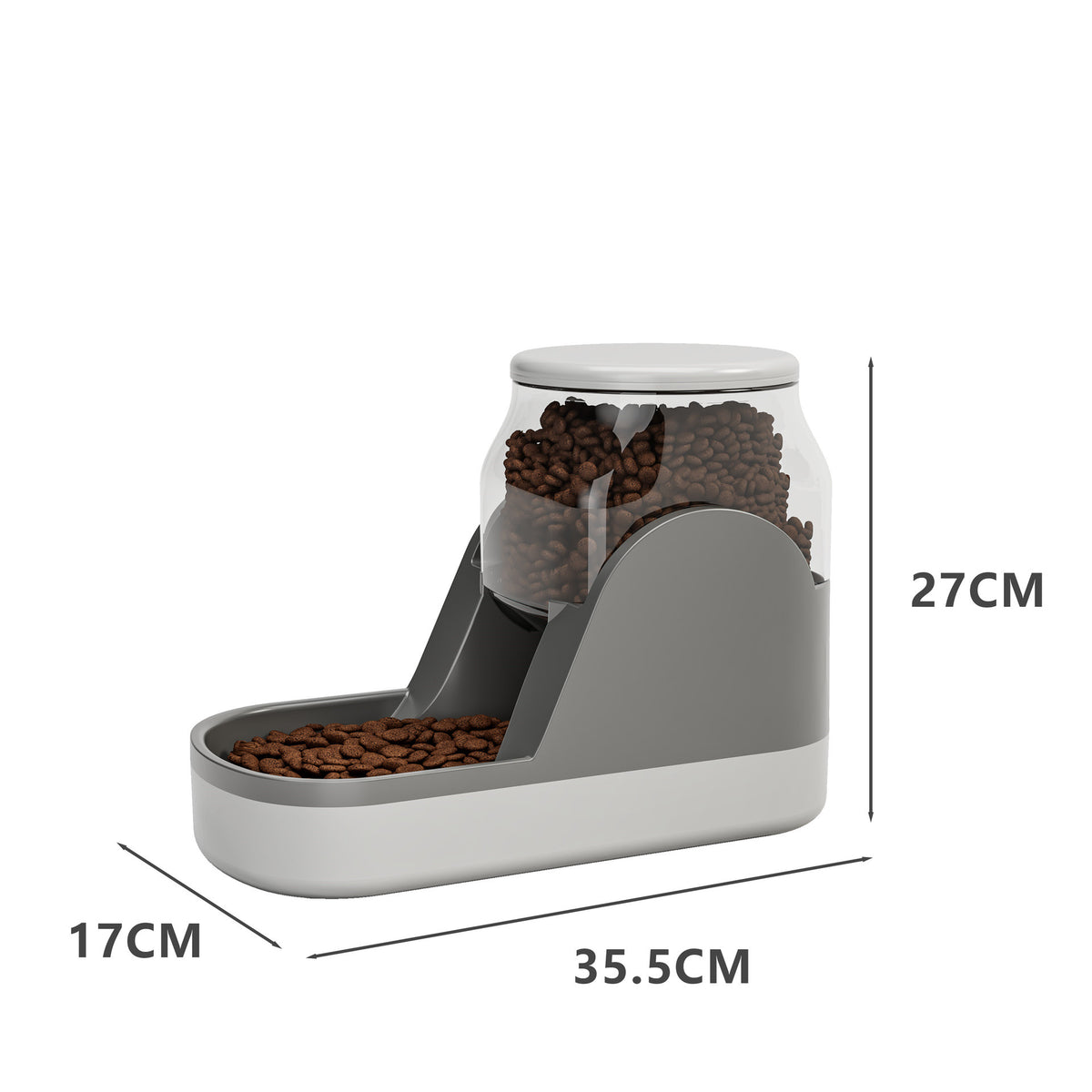 Pet Feeding Station in grey