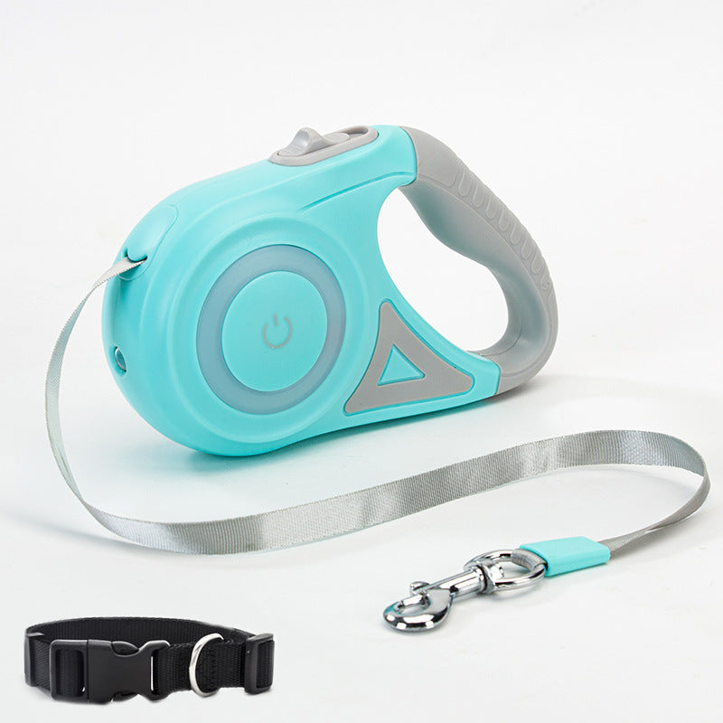 Retractable Dog Leash in green