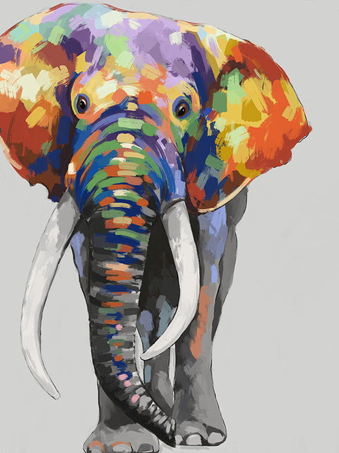 Colorful Elephant Poster
