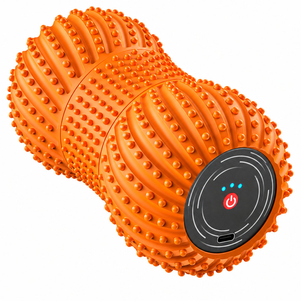 Vibrating Peanut Massage Ball in orange