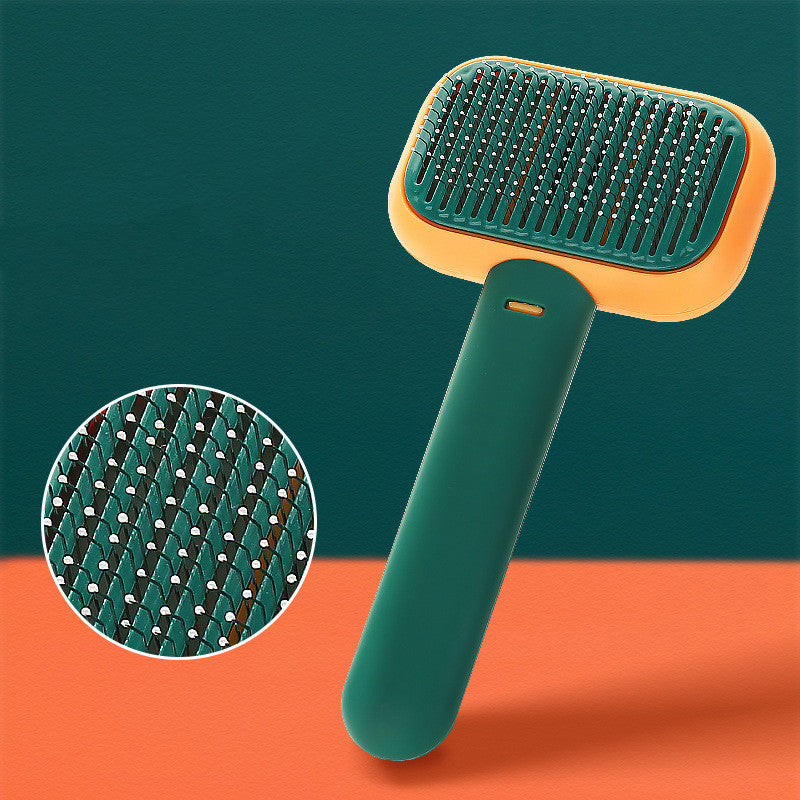 Detangling Pet Brush in green