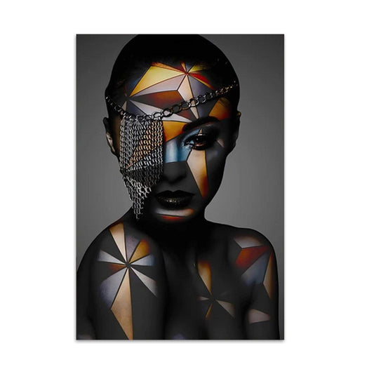 Geometric Woman Wall Poster