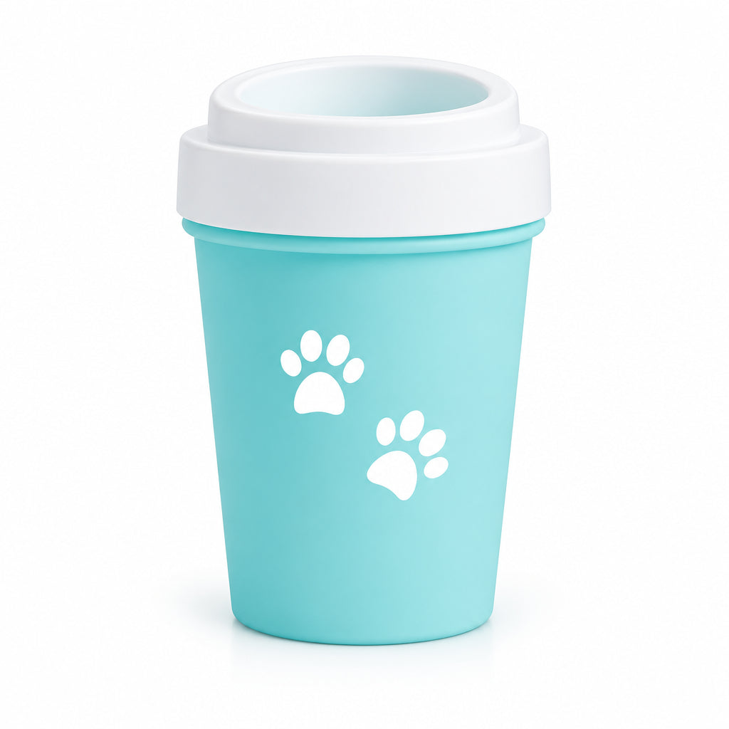 Silicone Paw Cleaner Cup in green