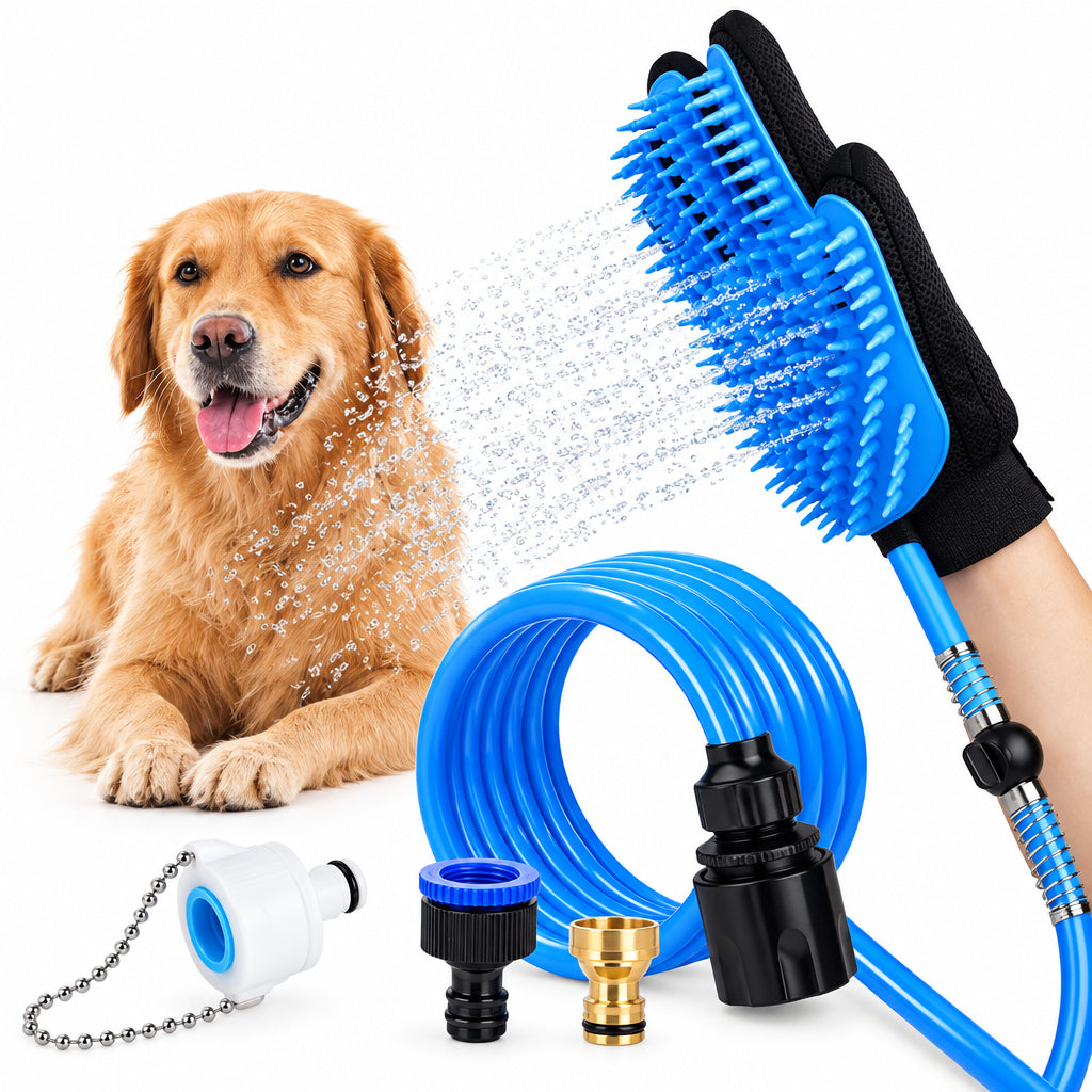 Pet Shower Sprayer & Scrubber, product photo 1