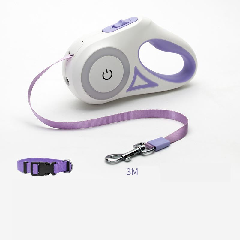 Retractable Dog Leash in purple
