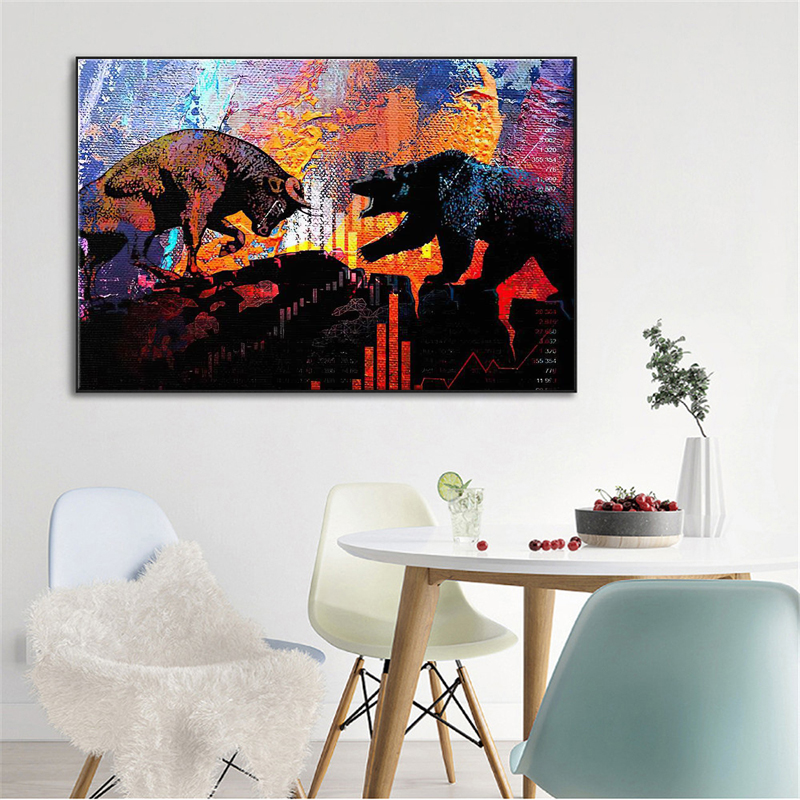 Bull And Bear Poster
