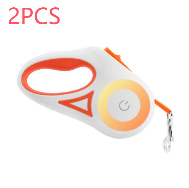 Retractable Dog Leash in orange