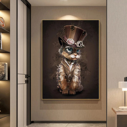 Fancy Cat Wall Poster