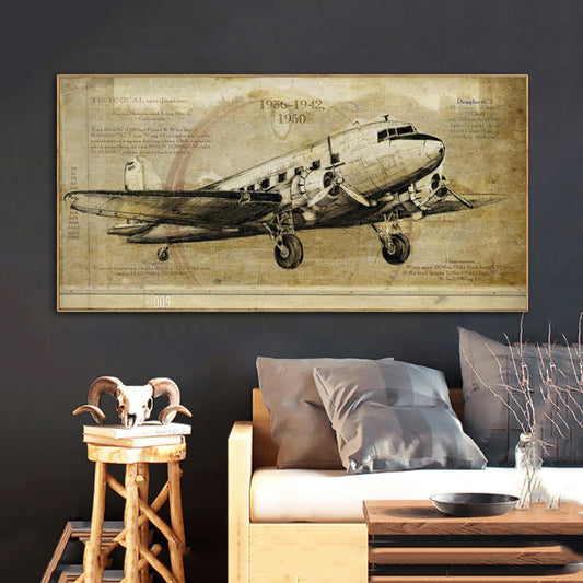 Vintage Airplane Poster