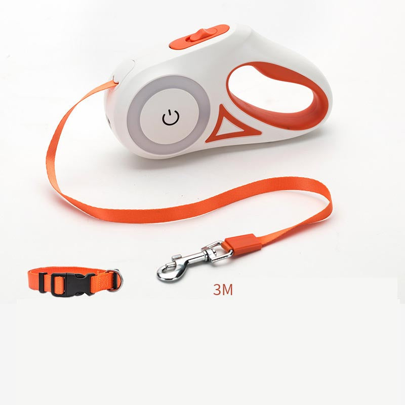 Retractable Dog Leash in orange