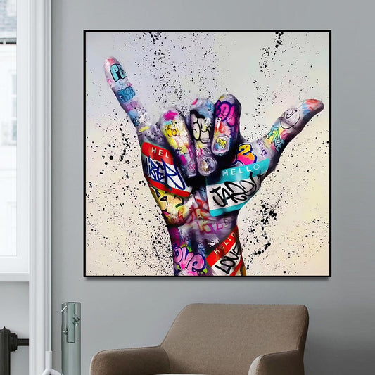 Graffiti Hang Loose Wall Poster