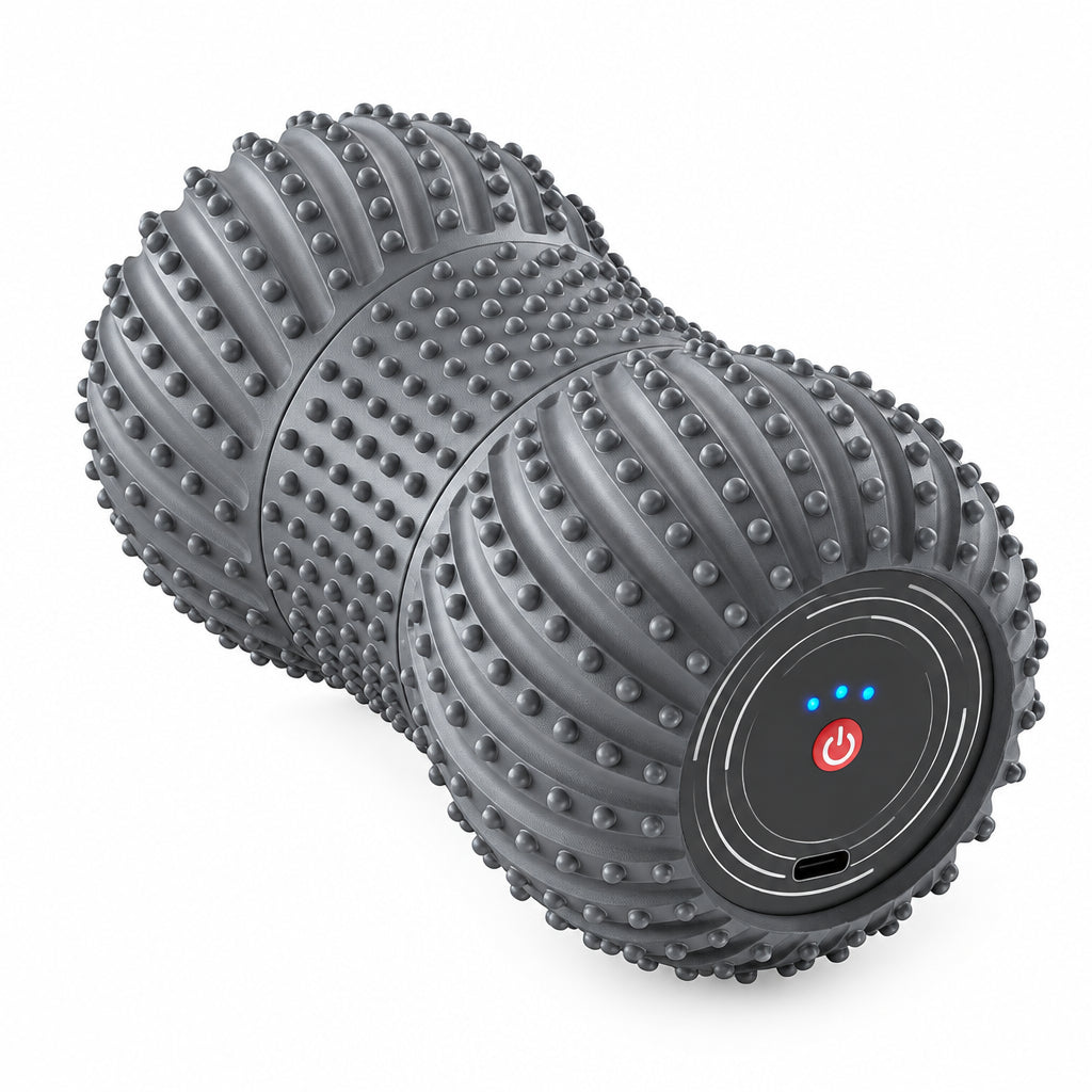 Vibrating Peanut Massage Ball in grey