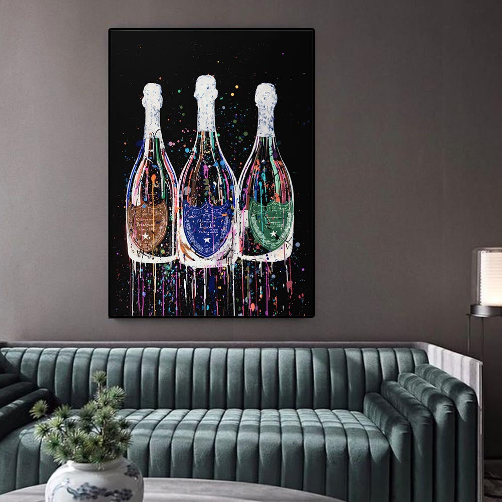 Champagne Bottle Wall Posters