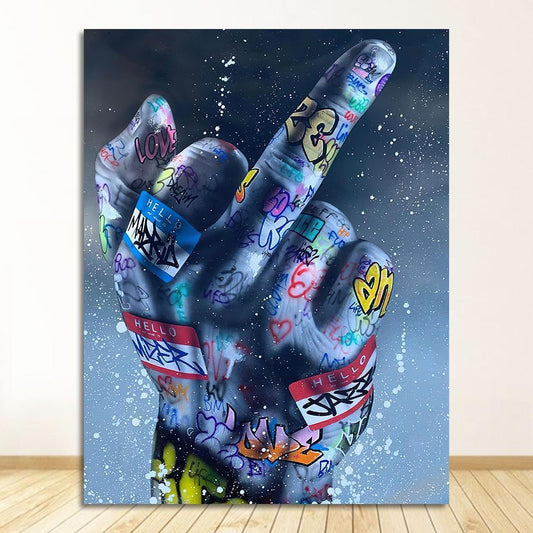 Graffiti Finger Poster