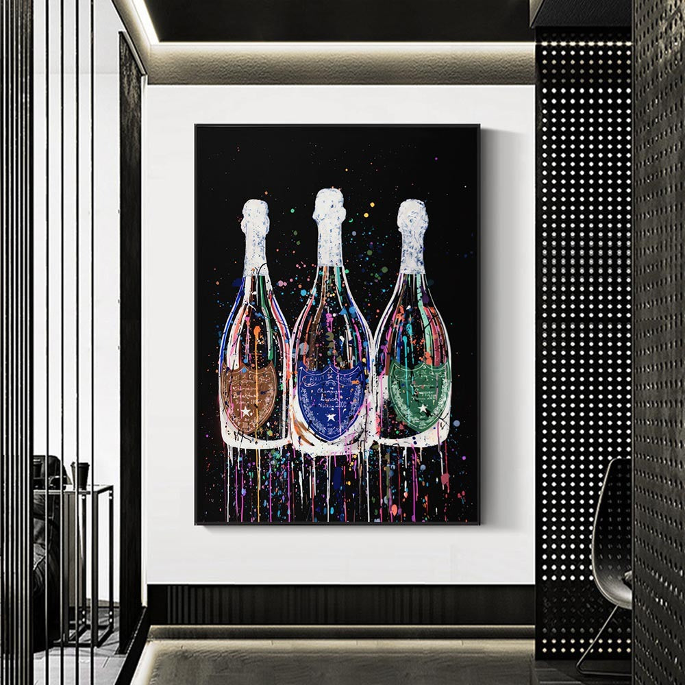 Champagne Bottle Wall Posters