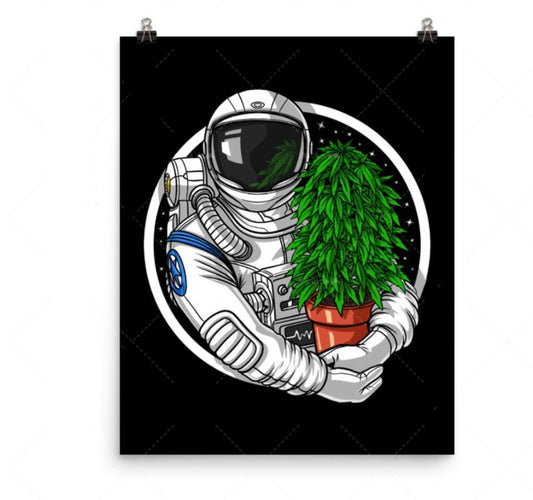 Space Astronaut Wall Poster