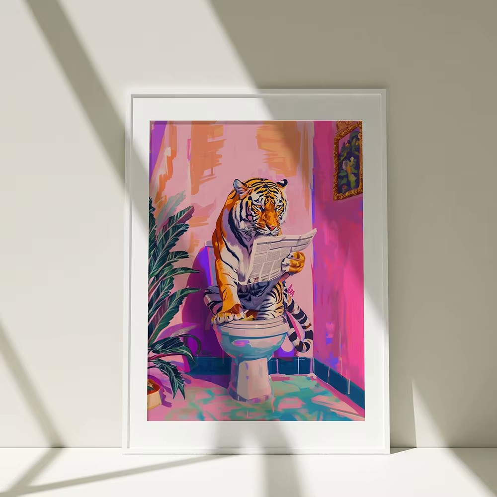 Tiger is minding his own business